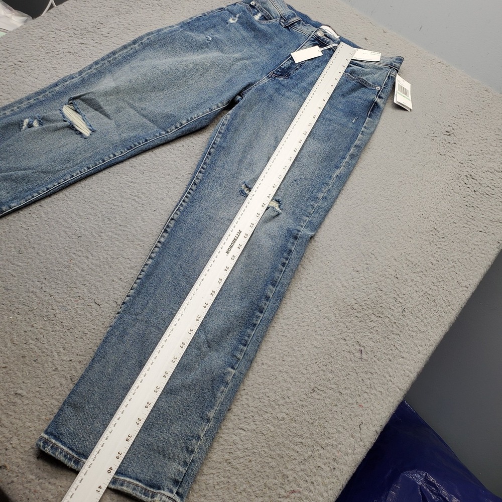 Jessica Simpson Dallas Boyfriend Jeans Womens 8 Blue Denim Stretch Distressed - Picture 4 of 11